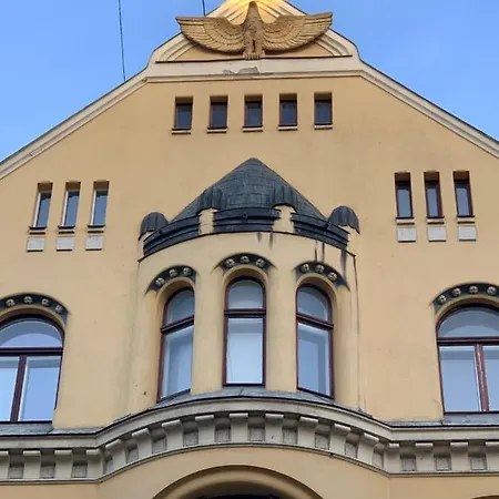 Old Town Next To Saint Peter's Church Riga